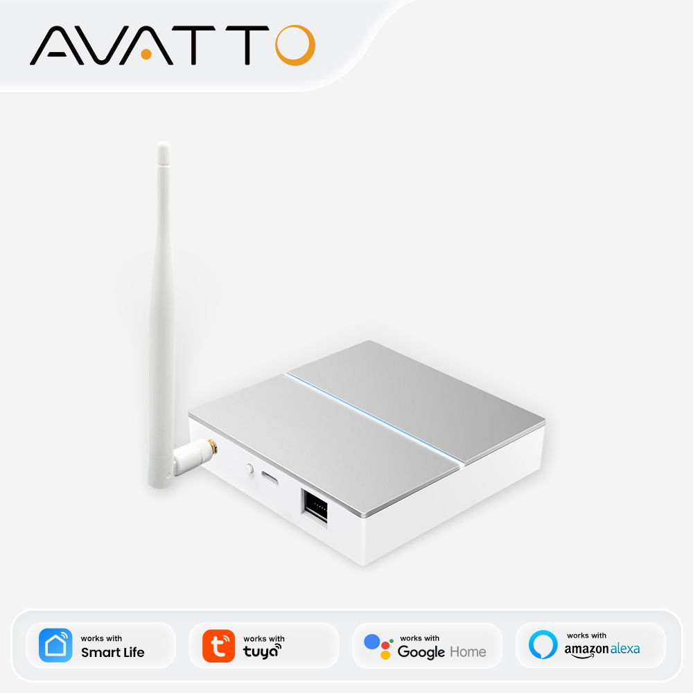 Smart Home Living - بوابة AVATTO Tuya ZigBee مع هوائي