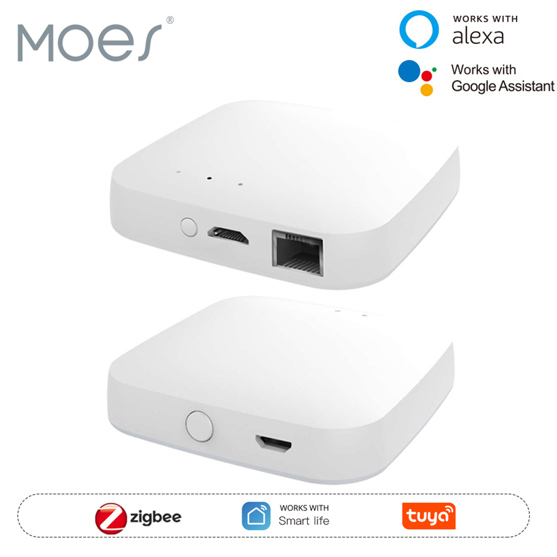 Smart Home Living - MOES Tuya ZigBee3.0 Smart Hub، Wireless/Wirege