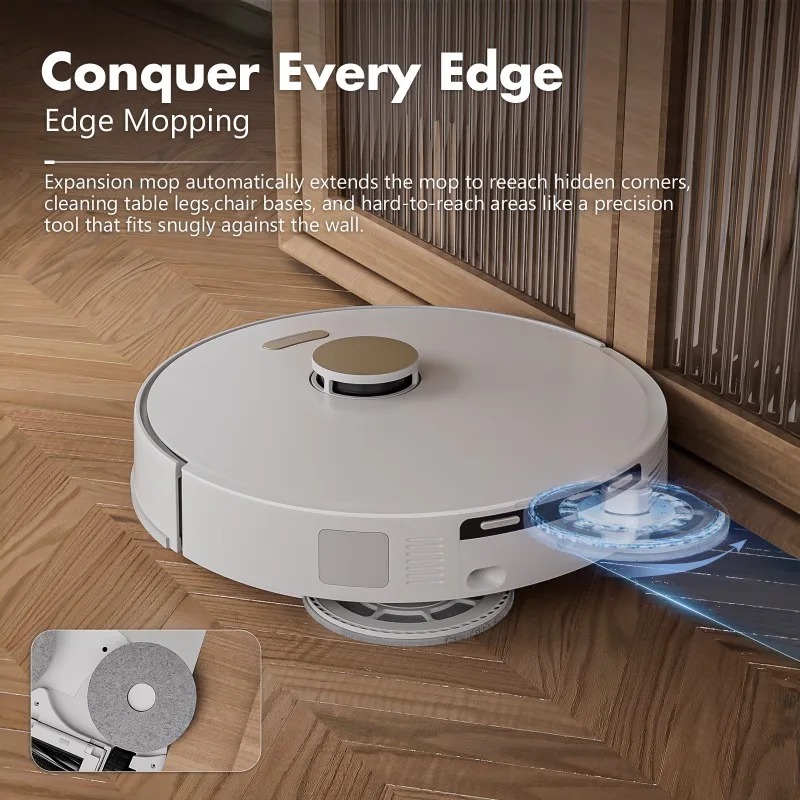Smart Home Robot - مكنسة كهربائية روبوتية، تنظيف رطب وجاف،