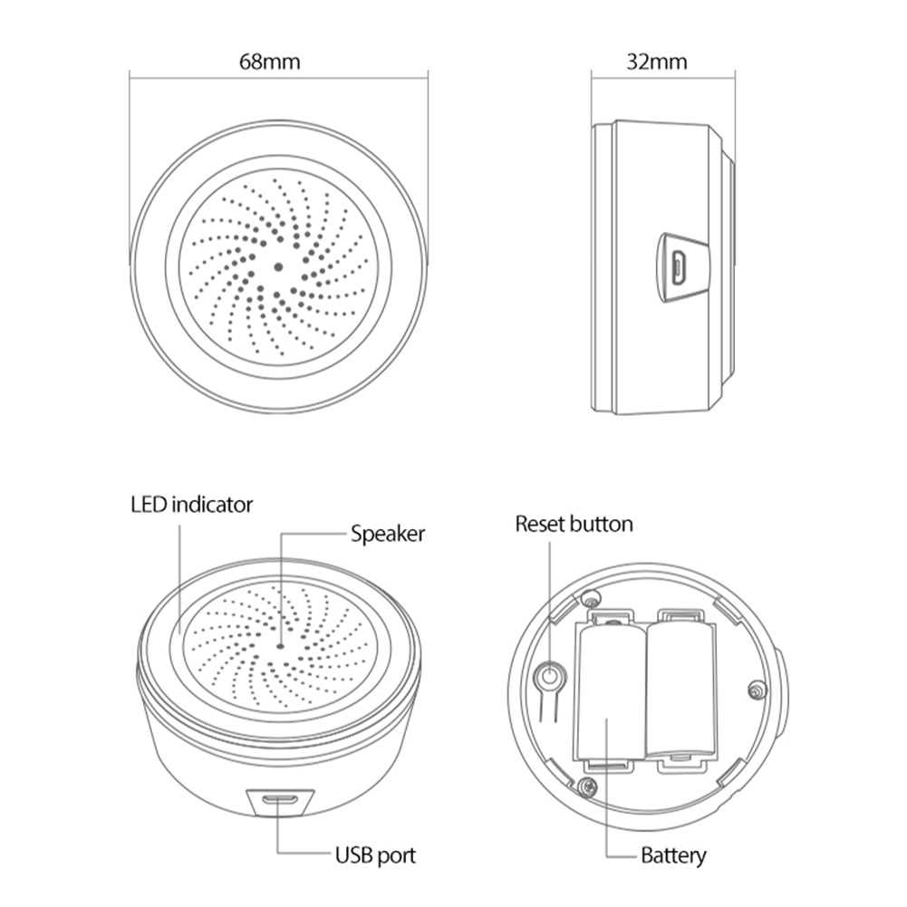 Smart Home Security System - جهاز استشعار الصوت والضوء الذكي من