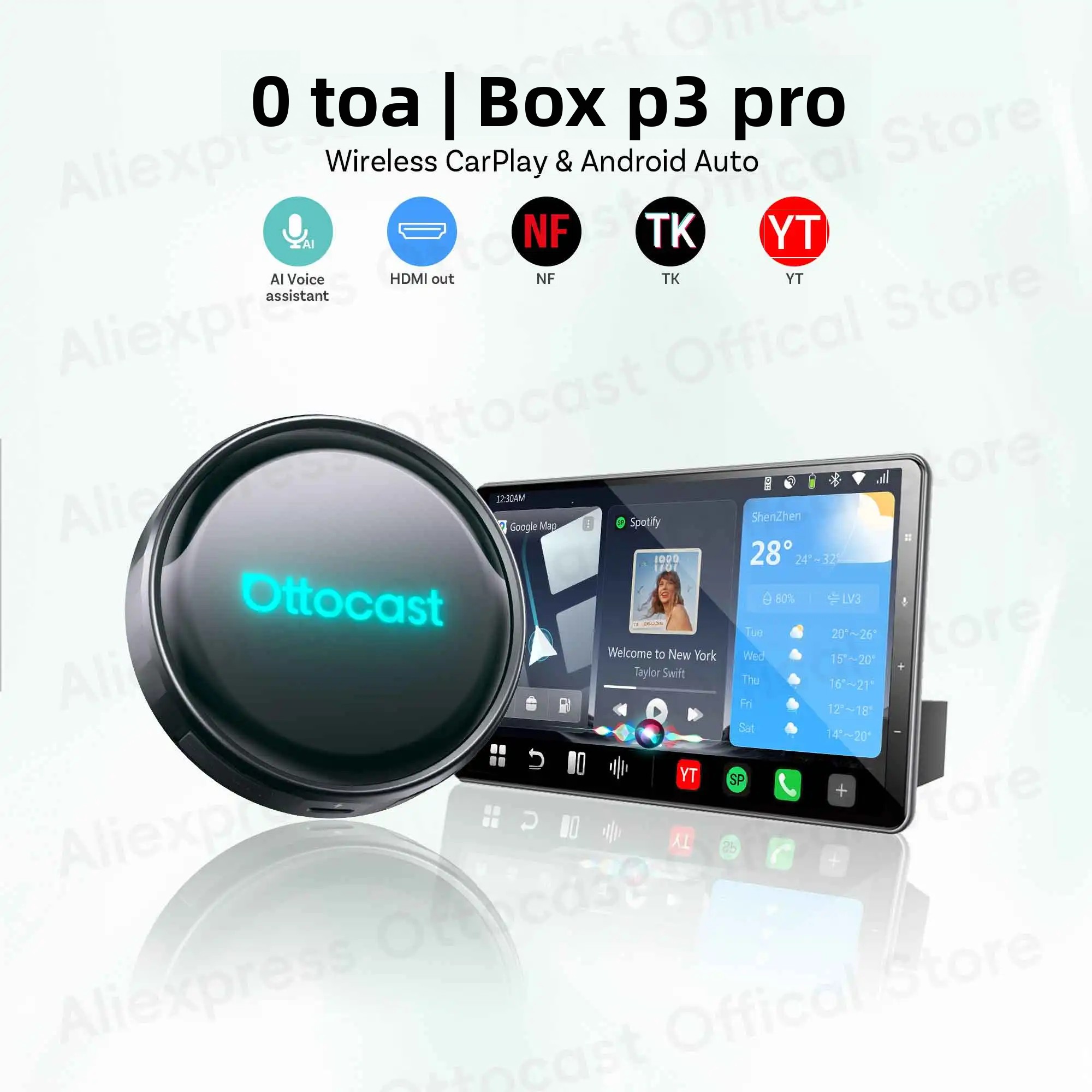 Smart Home Tv - صندوق OTTOCAST P3 PRO AI لنظام