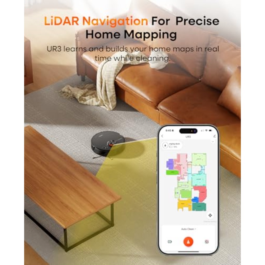 مكنسة كهربائية روبوتية UR3 للت - مراجعة Smart Home Robot وسعره