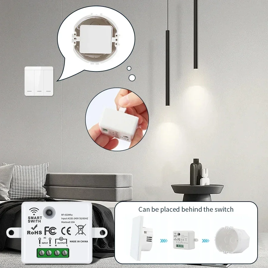 مفتاح تحكم عن بعد لاسلكي RF 43 - مراجعة Smart Home Life وسعره