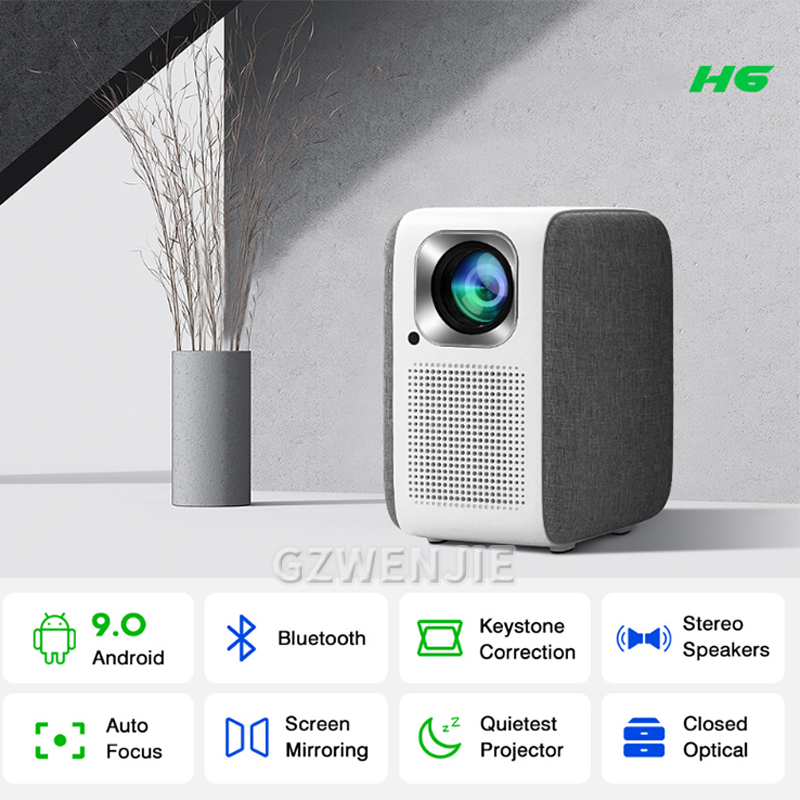H6 جهاز عرض صغير LED 1080P Ful - مراجعة Smart Home Tv وسعره