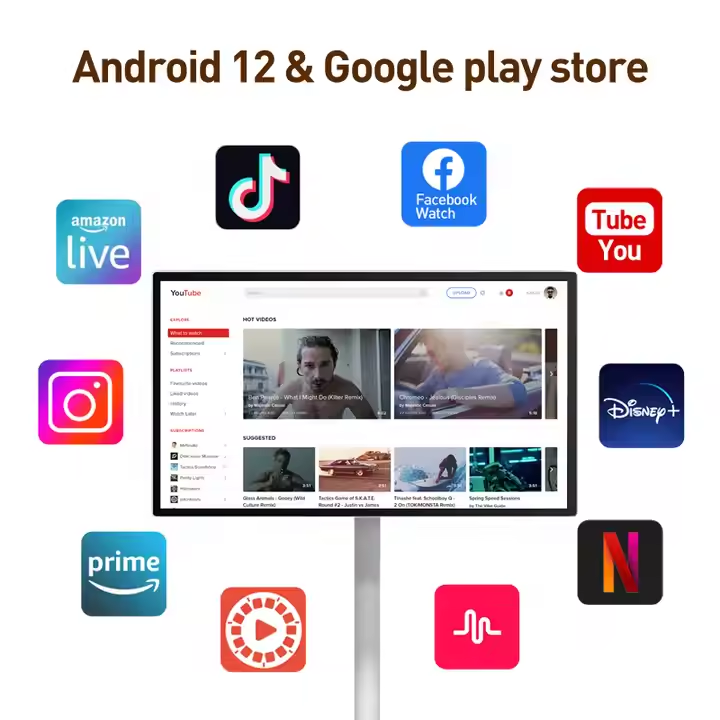 شاشة تلفزيون ذكية محمولة مقاس  - مراجعة Smart Home Tv وسعره
