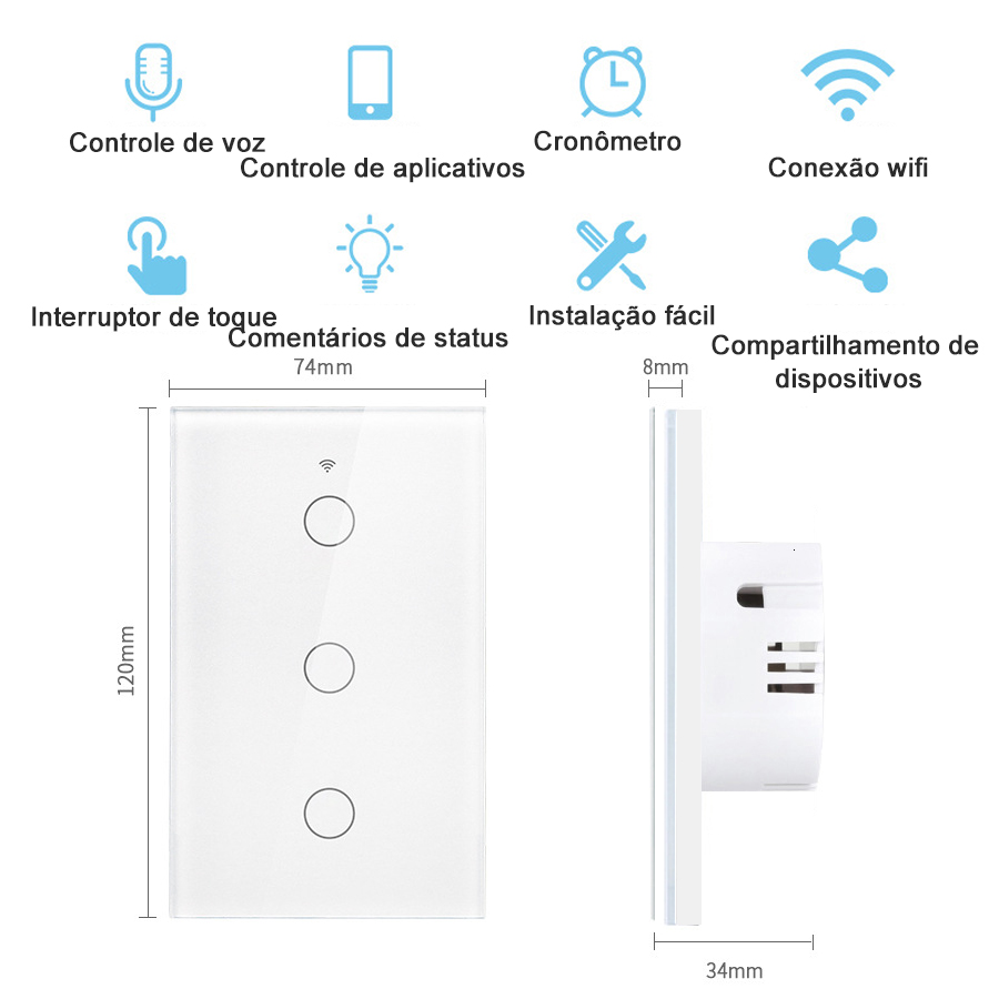 Tuya WiFi اللمس الجدار مفتاح ذ - مراجعة Homesmart Online وسعره