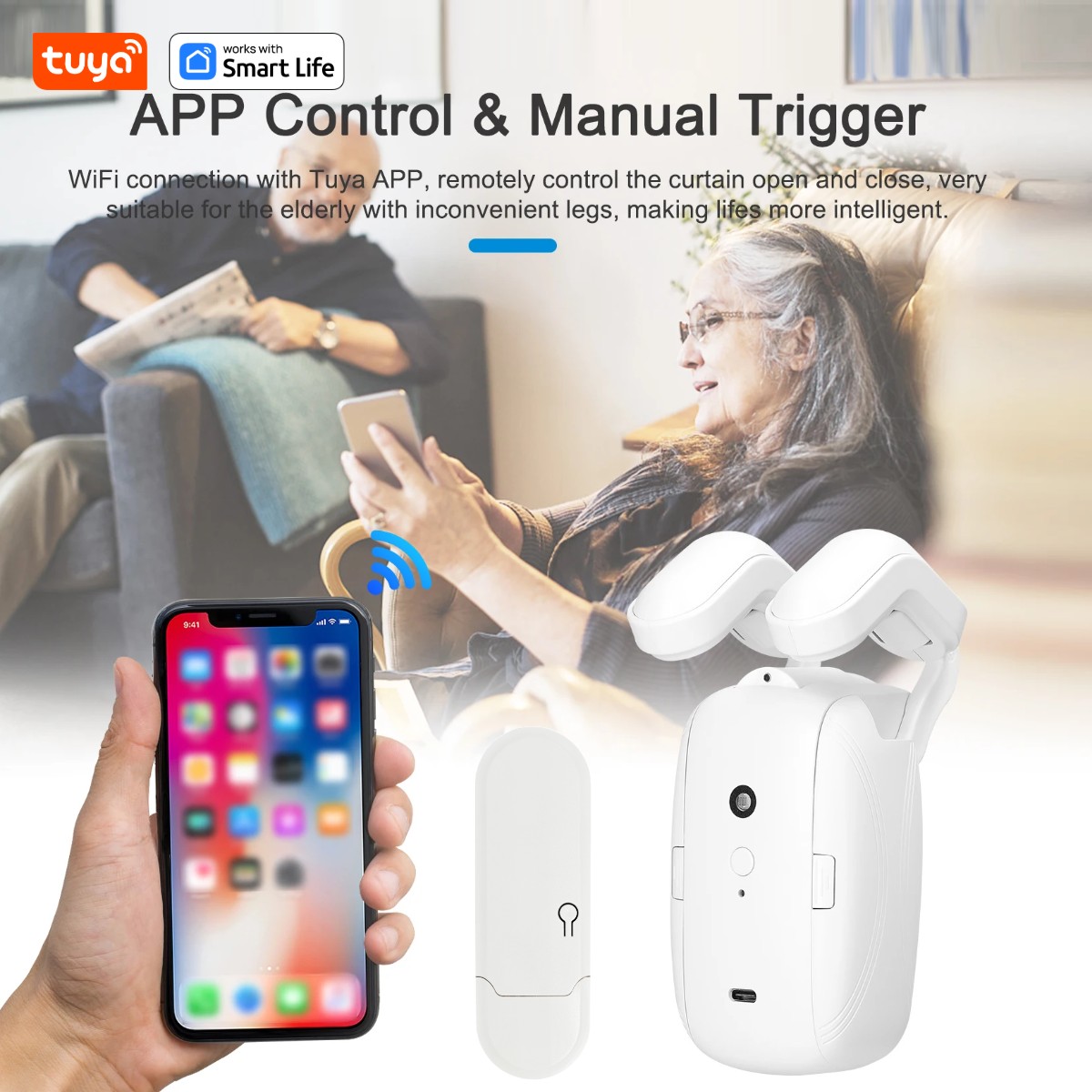 روبوت ستائر ذكي من تويا يعمل ب - مراجعة Smart Home Living وسعره