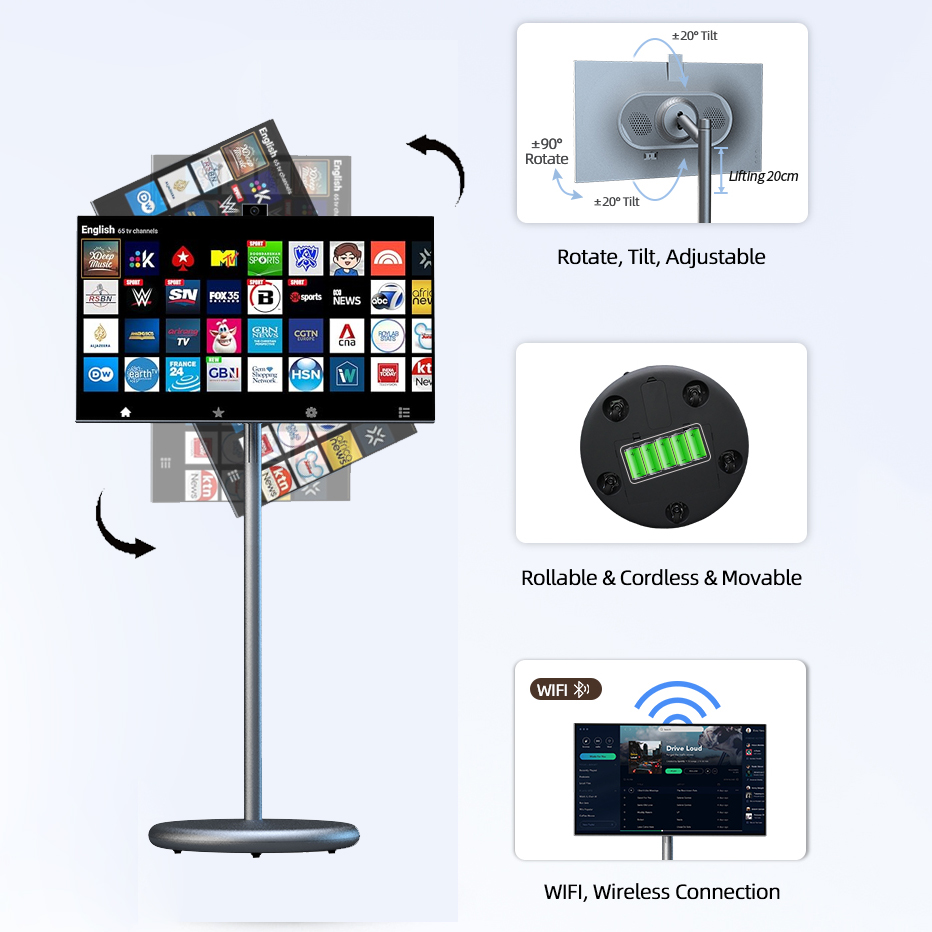 شاشة تلفزيون ذكية محمولة مع حا - مراجعة Smart Home Tv وسعره