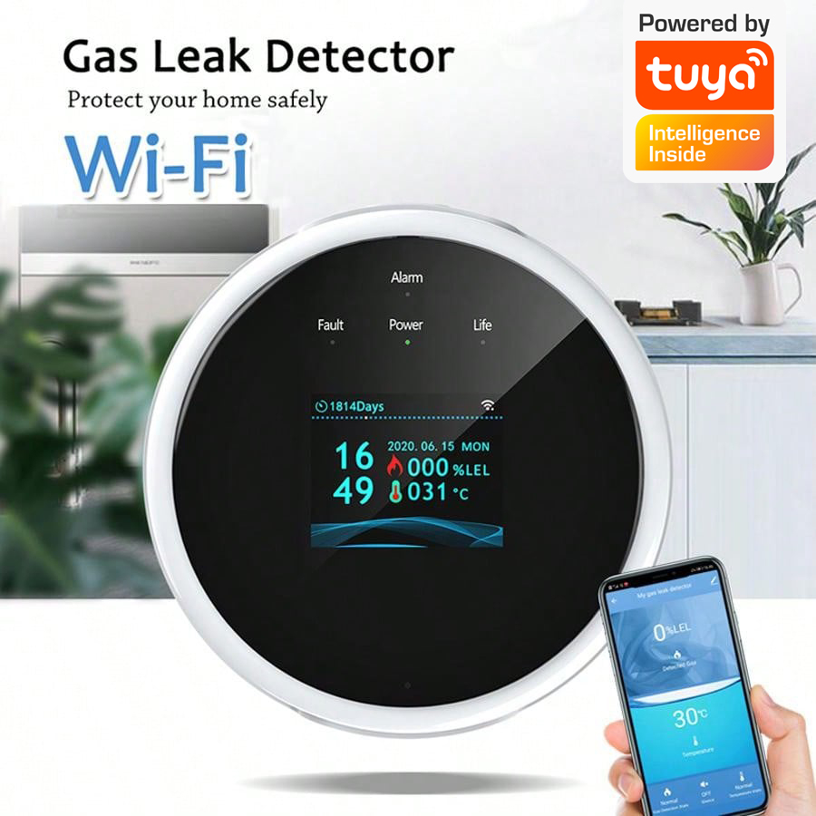 جهاز استشعار إنذار الغاز بتقني - مراجعة Smart Home Security System وسعره