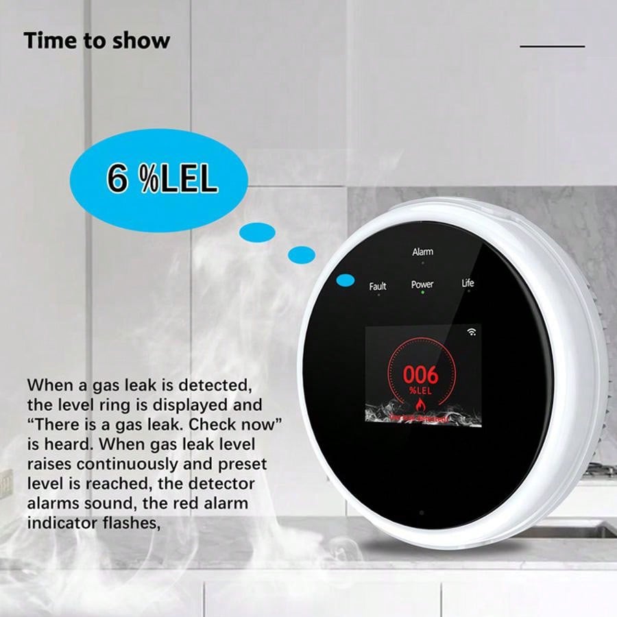 جهاز استشعار إنذار الغاز بتقني - مراجعة Smart Home Security System وسعره