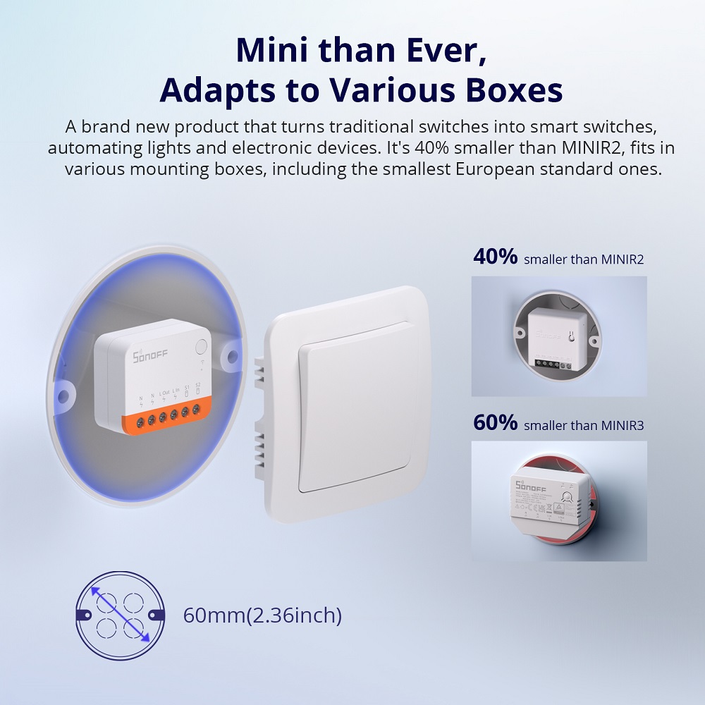 مفتاح ذكي واي فاي Sonoff Mini  - مراجعة Smart Home Life وسعره